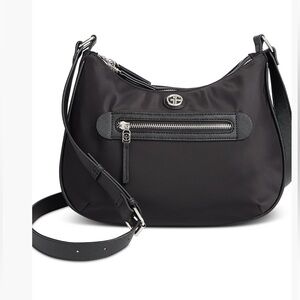 Giani Bernini nylon medium hobo shoulder bag black